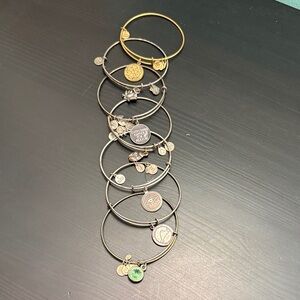 Alex and Ani Gold and Silver Charm Bracelet Collection